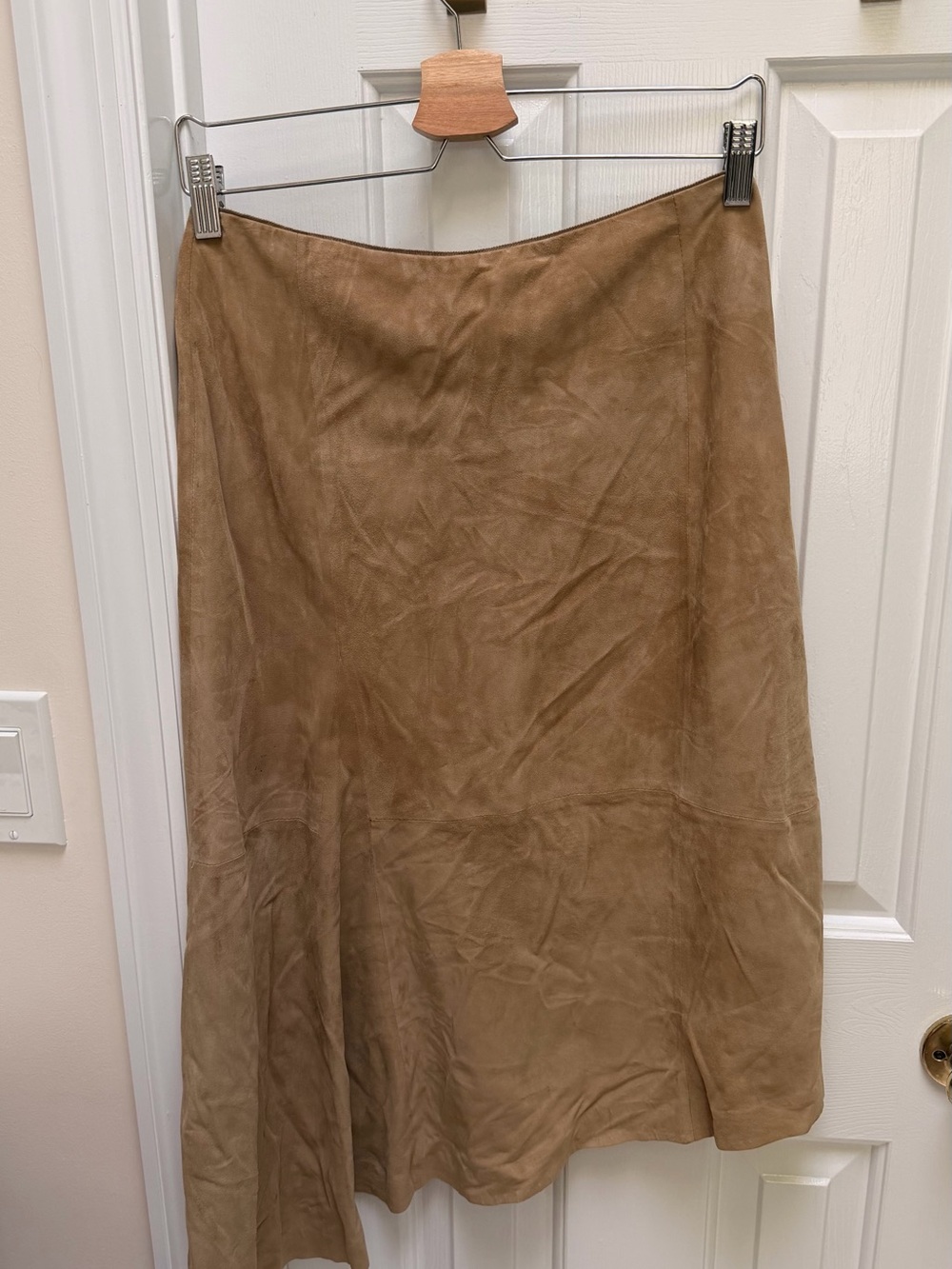 Lafayette 148 Lamb Suede Assymetric Skirt